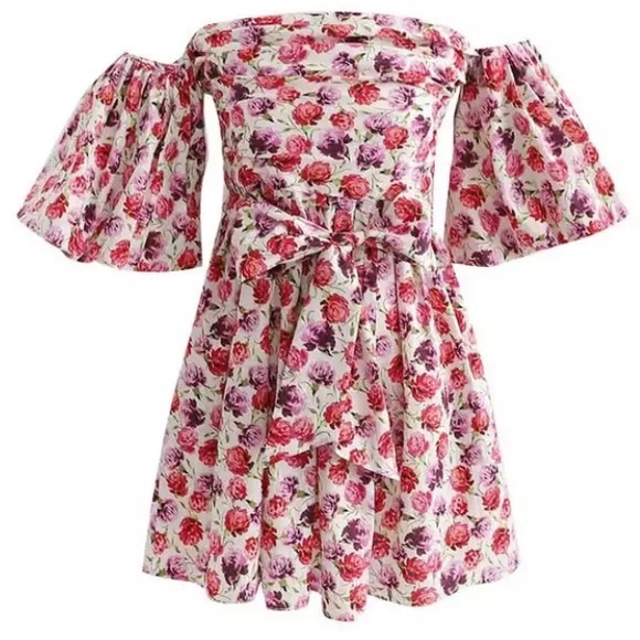 NEW Women's mini Floral Statement summer dress - Picture 2 of 6